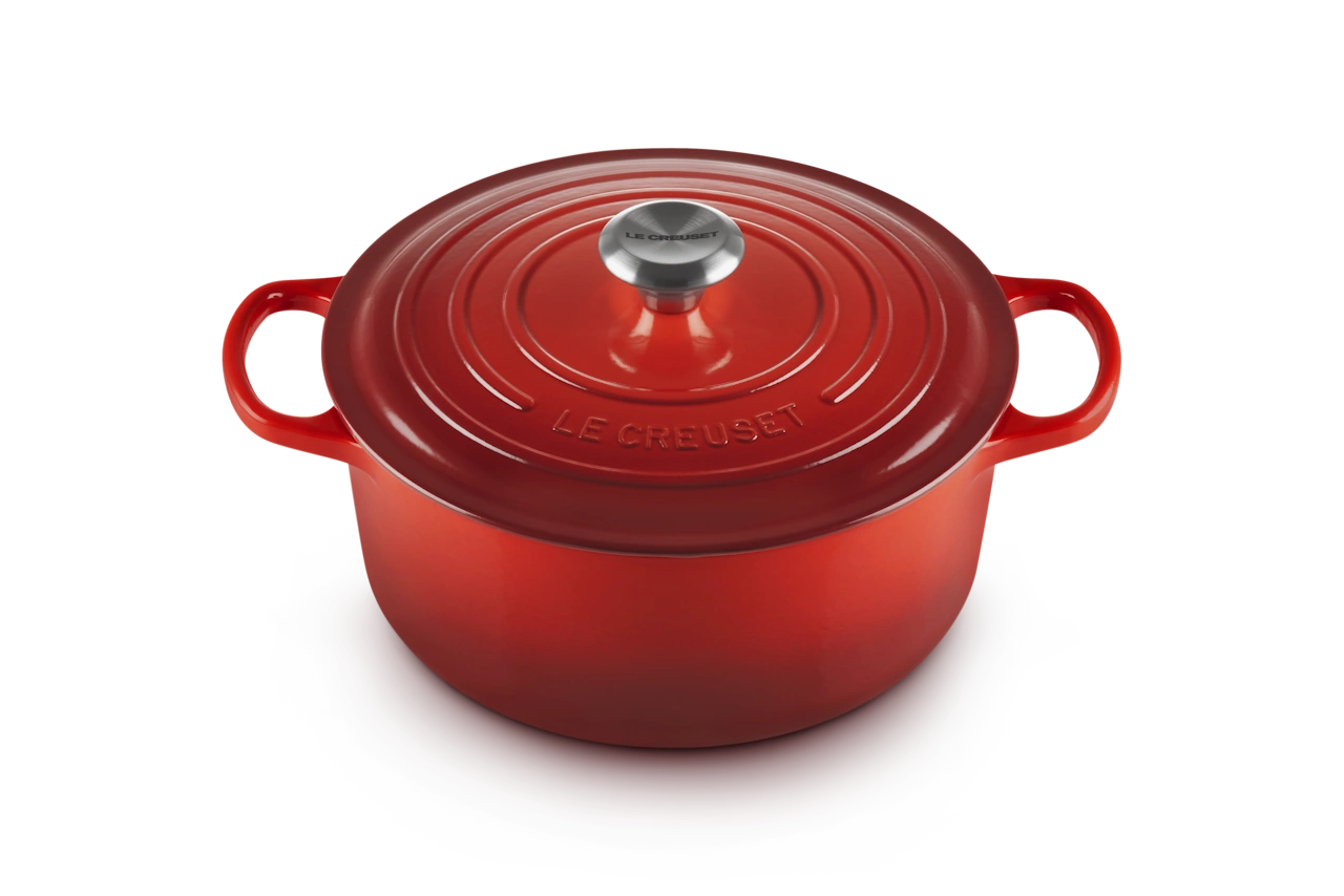 Le Creuset Gusseisen Topf 26 cm kirschrot 4