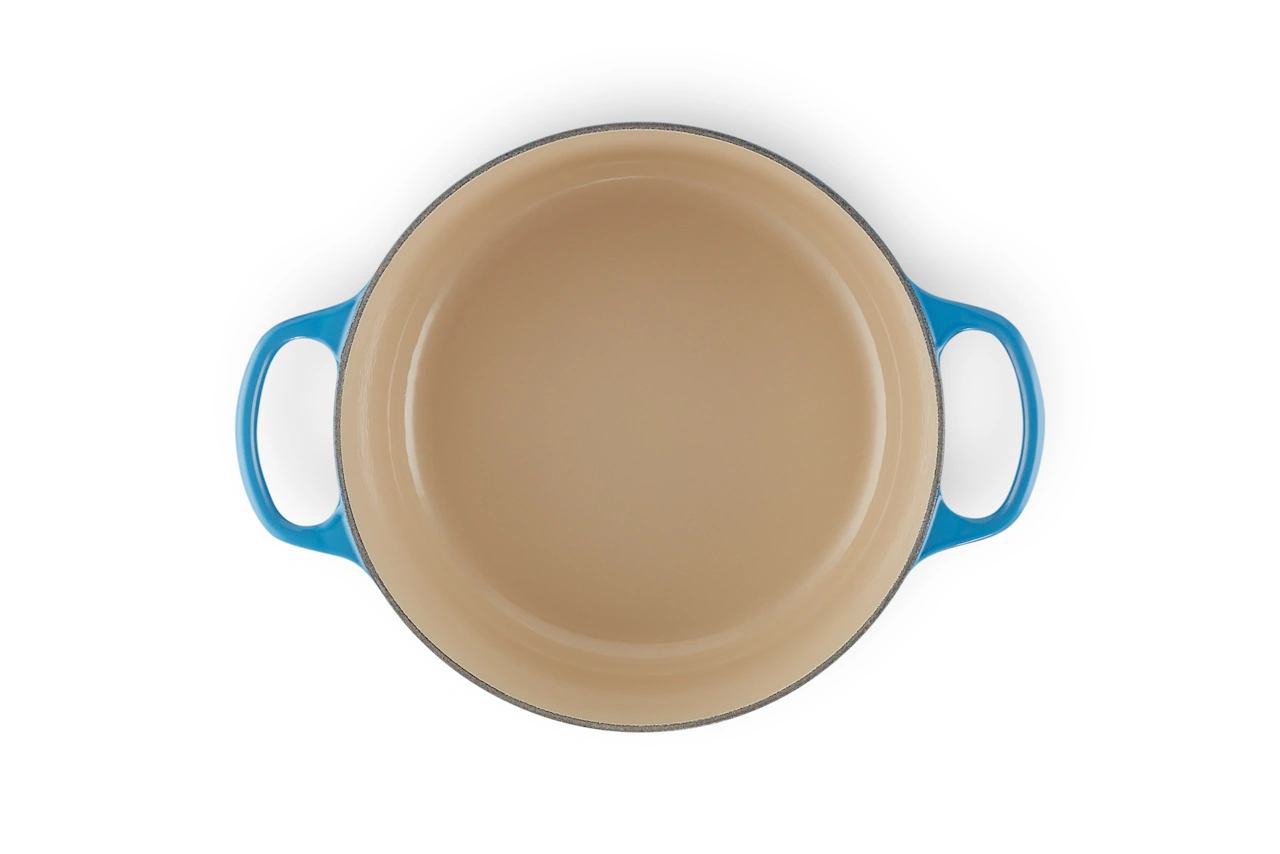 Le Creuset Gusseisen Topf 24 cm azure / blau 5