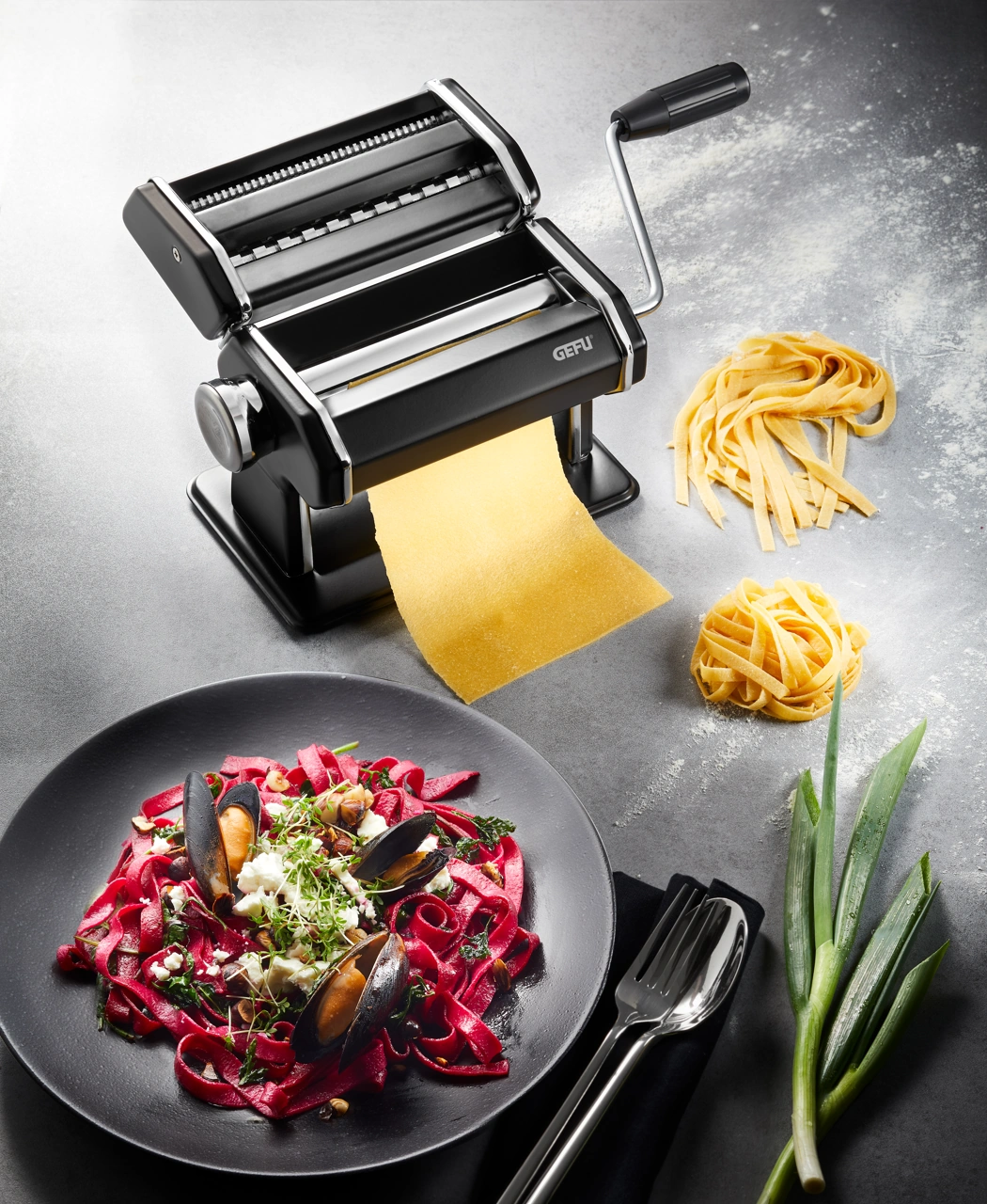 Gefu Nudelmaschine Pasta Perfetta Set 3