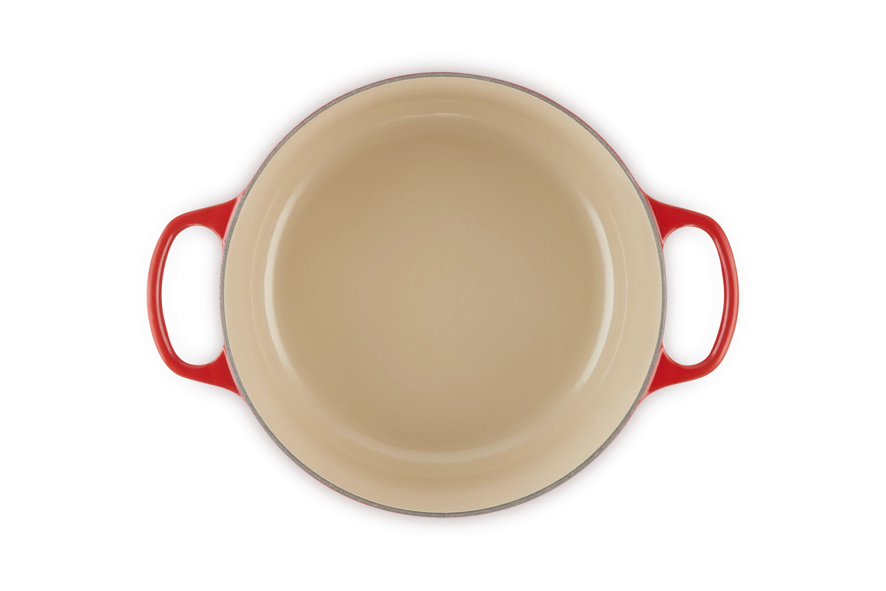 Le Creuset Gusseisen Topf 26 cm kirschrot 7