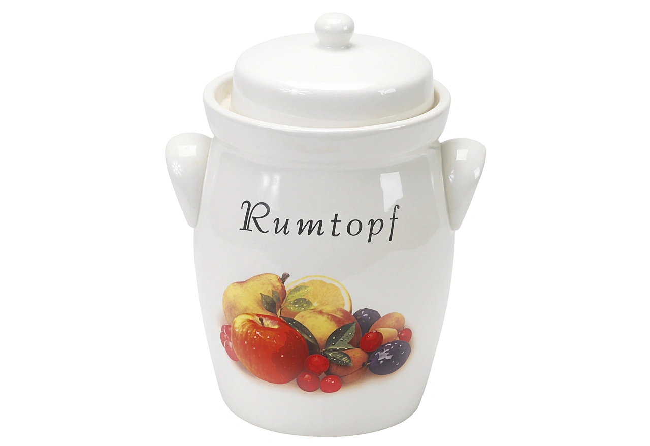 Rumtopf 5l mit Obstmotiv