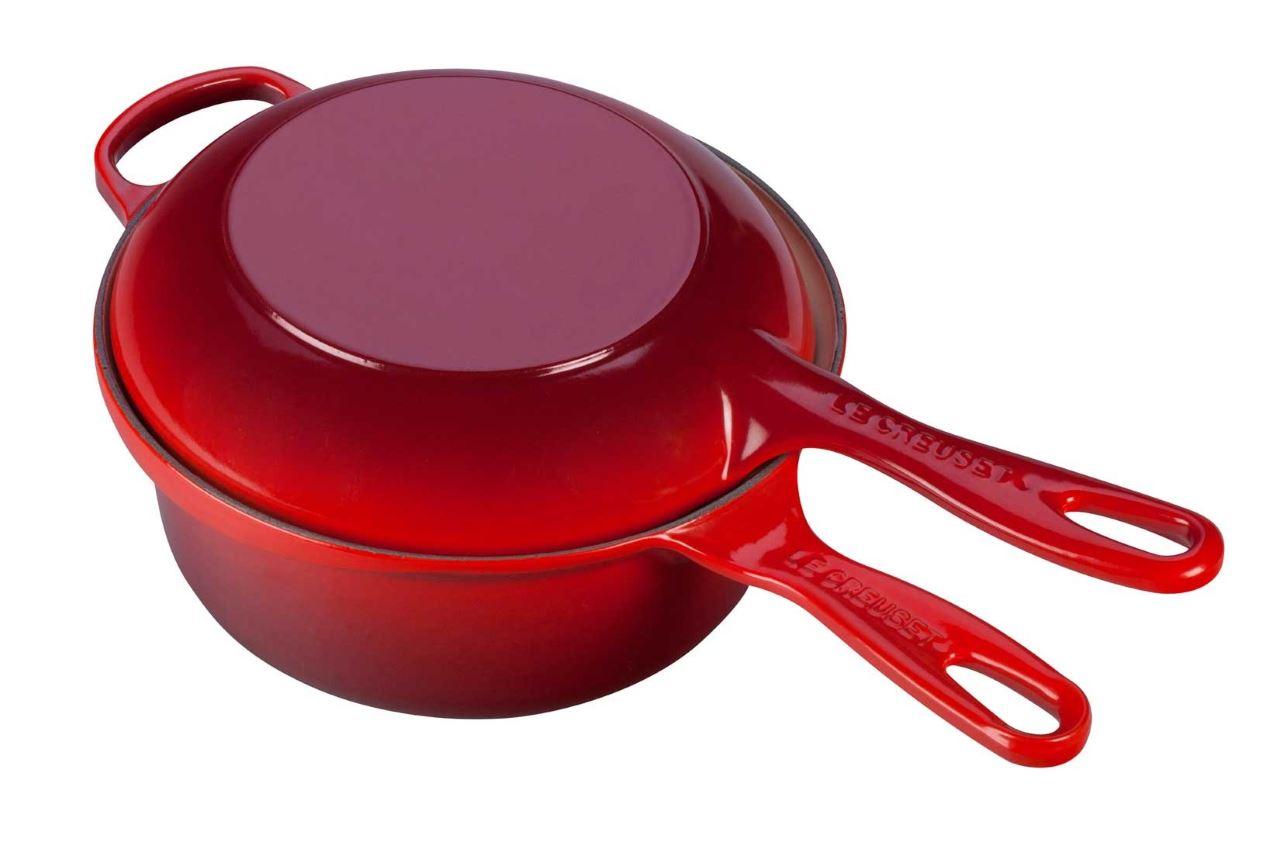 Le Creuset Marmitout 2 in 1 Topf 22 cm kirschrot 2