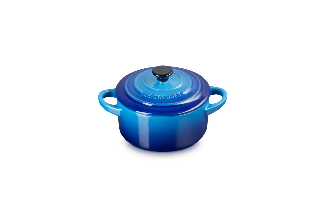 Le Creuset Mini Cocotte azure / blau 2