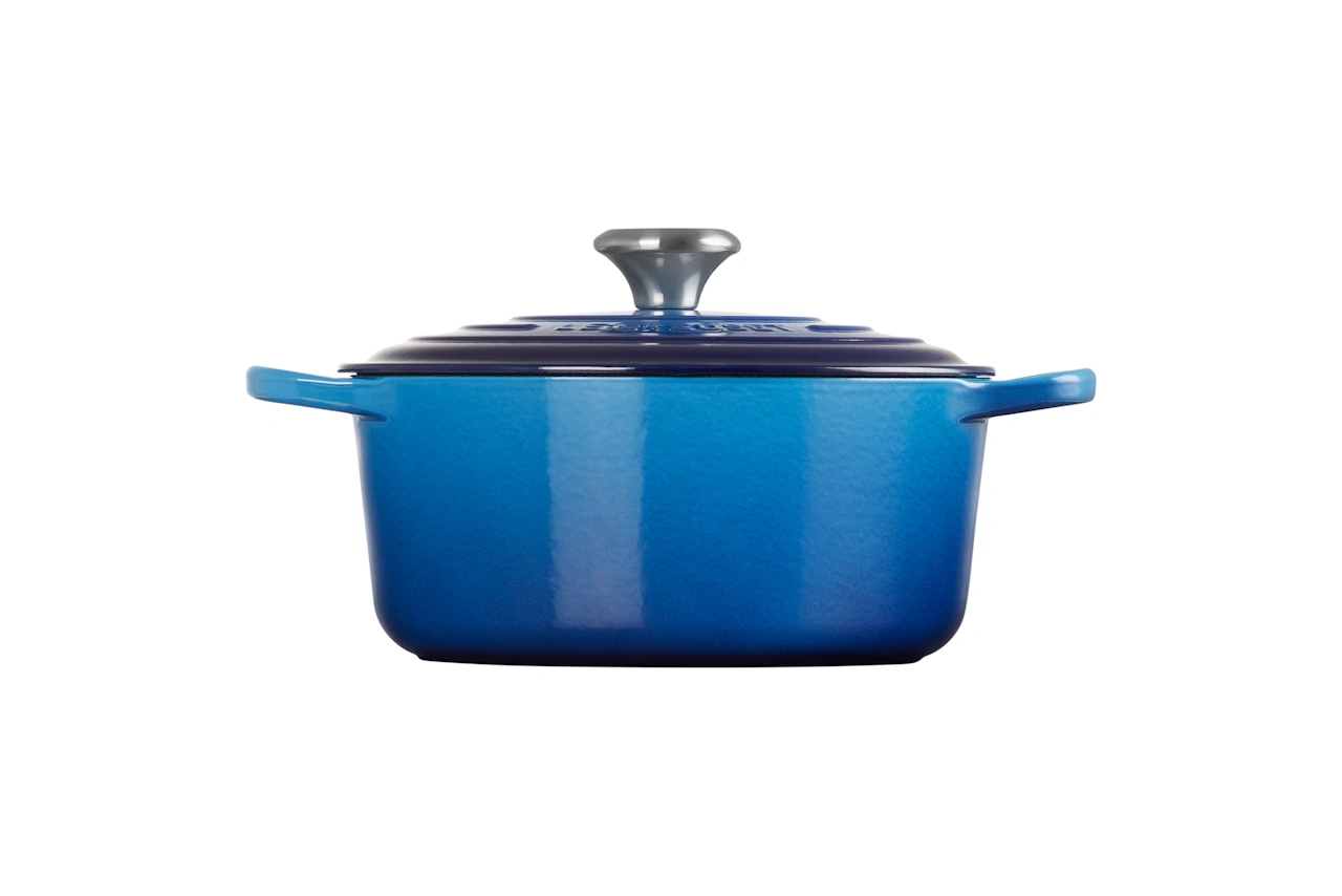 Le Creuset Gusseisen Topf 24 cm azure / blau 3