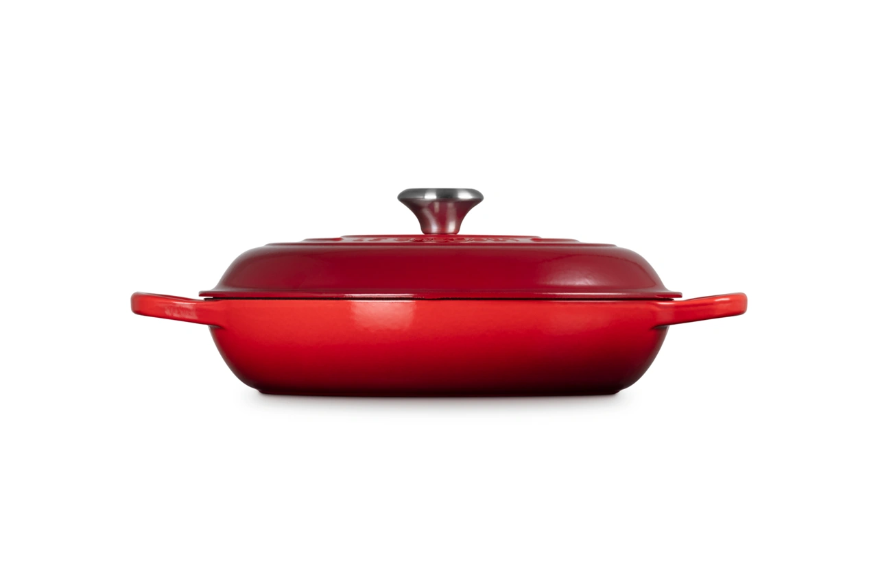 Le Creuset Gusseisen Gourmet Profitopf 30 cm kirschrot 4