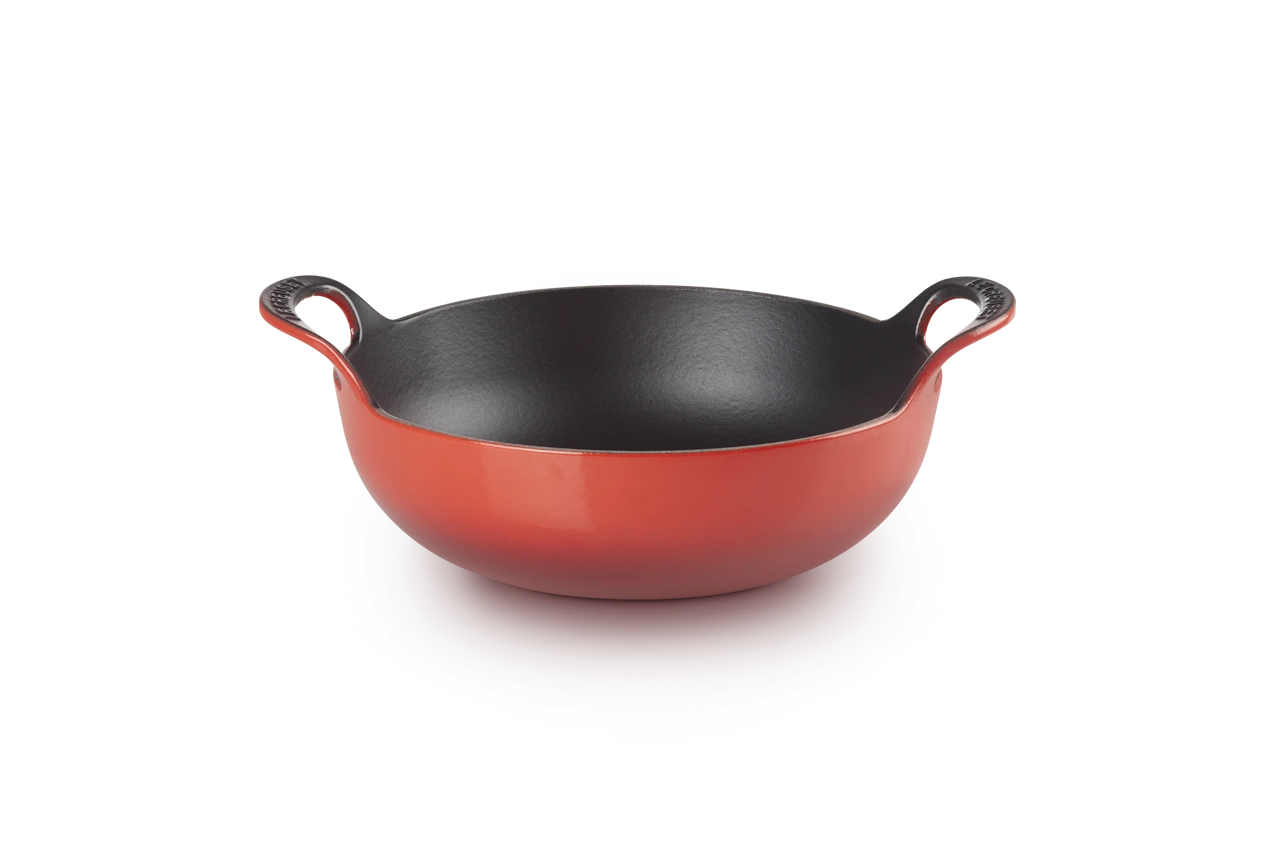 Le Creuset Gusseisen Topf Balti Dish 24 cm kirschrot 4