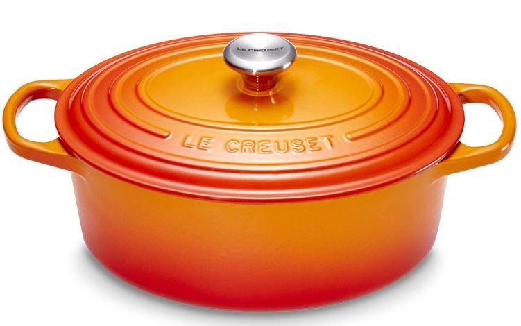 Le Creuset Gusseisen Bräter oval 40 cm ofenrot / orange 2