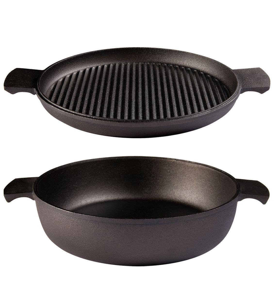 Skeppshult Gusseisen Set Grill- & Servierpfanne