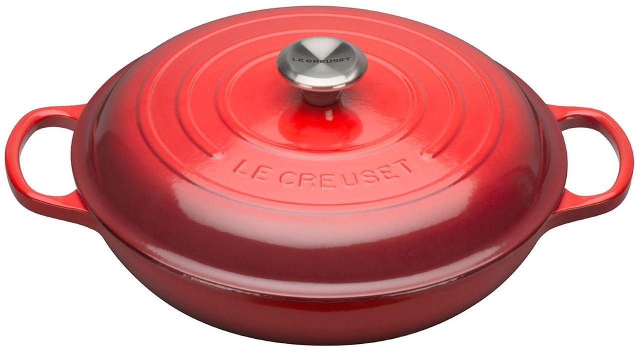 Le Creuset Gusseisen Gourmet Profitopf 30 cm kirschrot 3