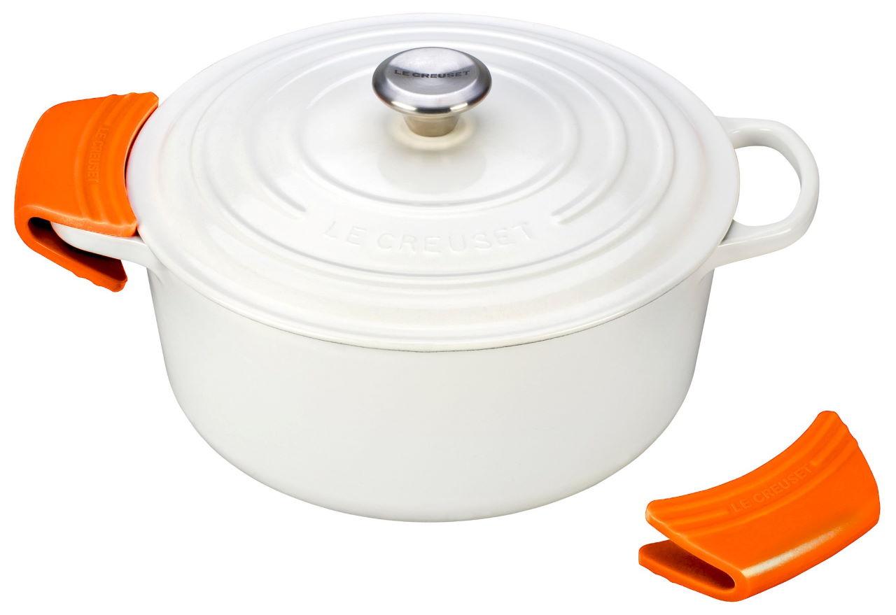 Le Creuset Silikon Topf Griffschutz 2-teilig perlgrau 2