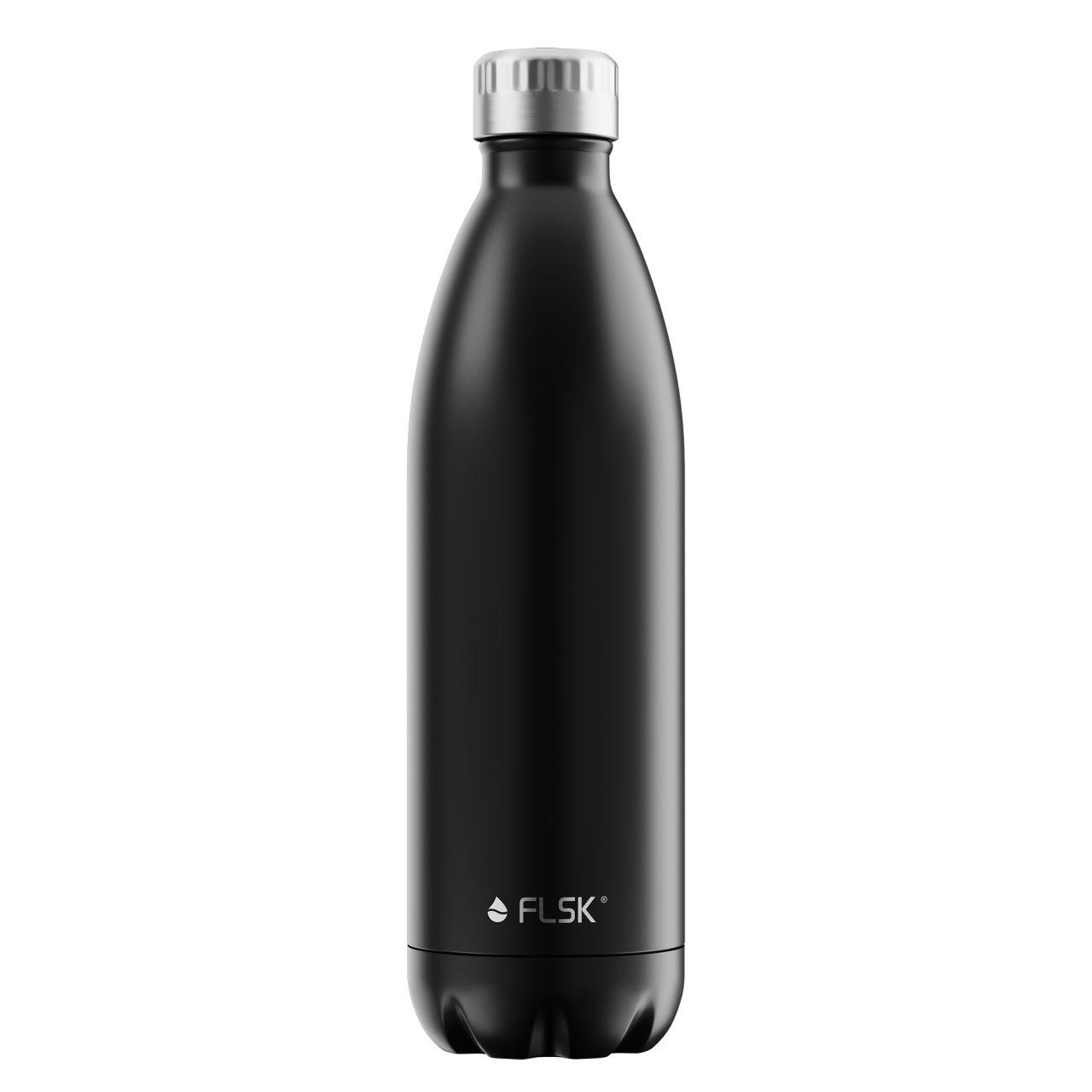 FLSK Trinkflasche / Isolierflasche 1 l black / schwarz 1