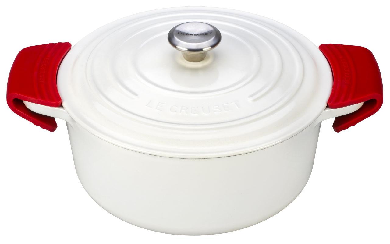 Le Creuset Silikon Topf Griffschutz 2-teilig perlgrau 3