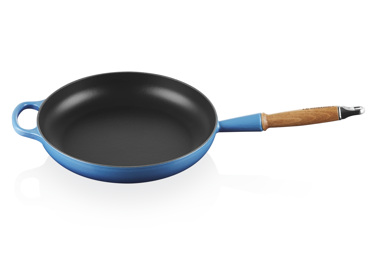 Le Creuset Gusseisen Bratpfanne 28 cm azure / blau 1