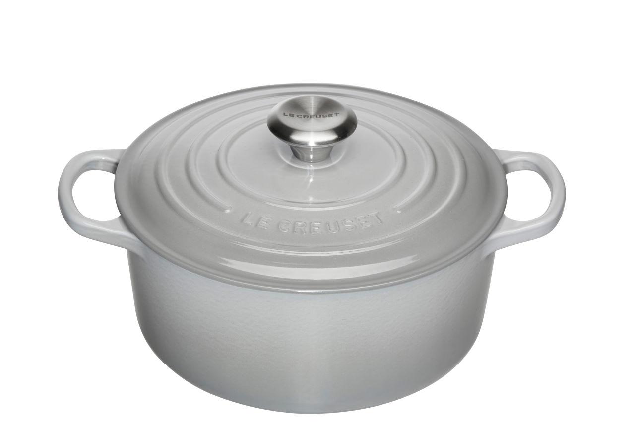 Le Creuset Gusseisen Topf 20 cm perlgrau 3