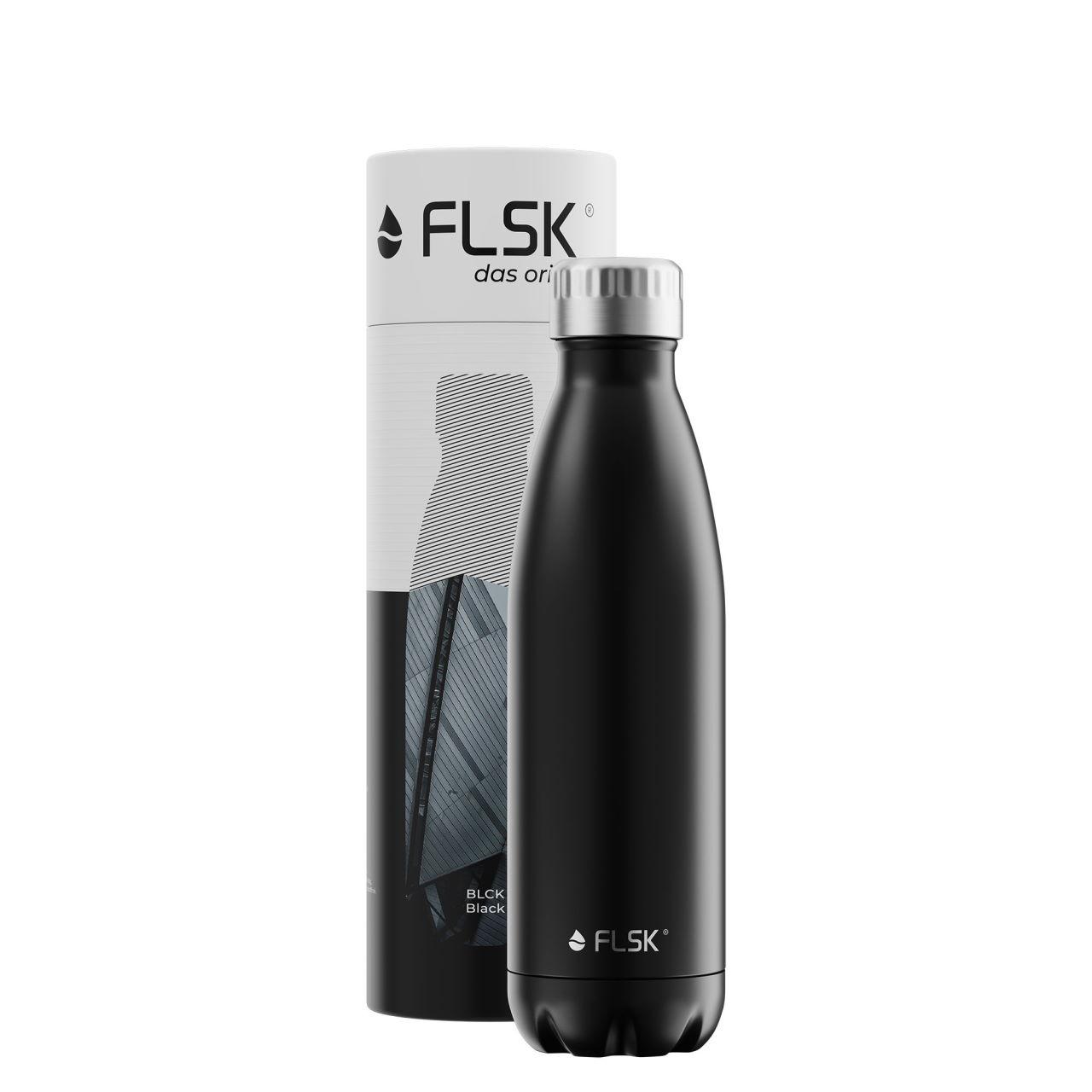 FLSK Trinkflasche / Isolierflasche 0,5 l black / schwarz 2