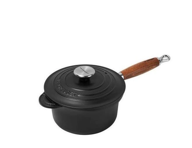 Le Creuset Profitopf mit Stiel schwarz 1