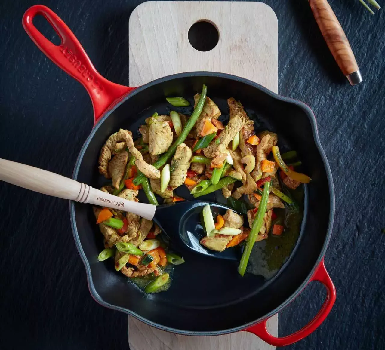 Le Creuset Gusseisen Brat- & Servierpfanne hoch