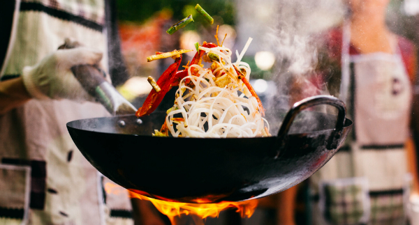 Mit dem Wok kann man sehr vielseitig kochen