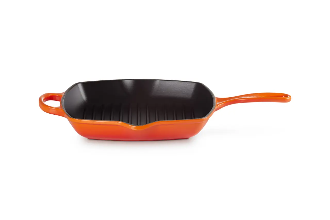 Le Creuset Grillpfanne 26 cm viereckig ofenrot / orange 7