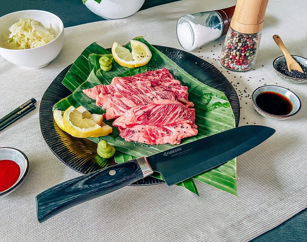 Kyocera Keramik Santoku 14 cm schwarz 2