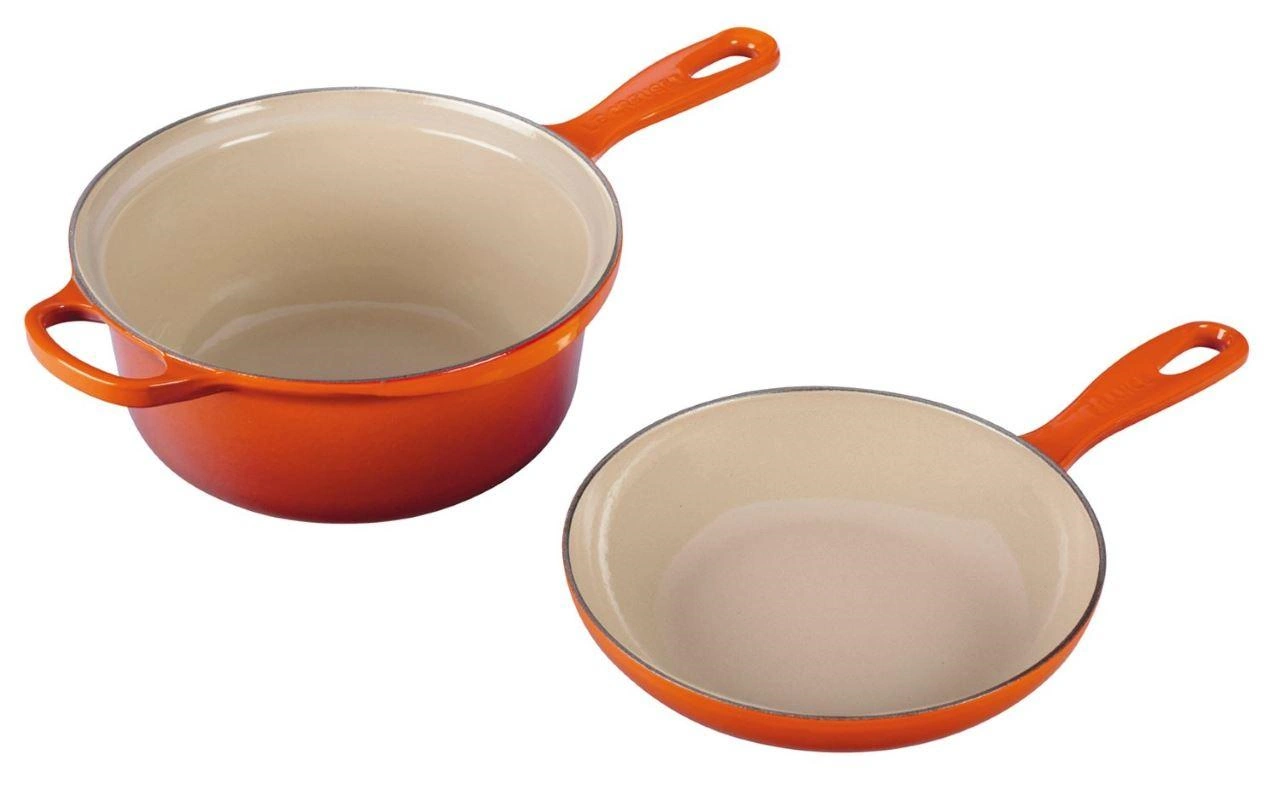 Le Creuset Marmitout 2 in 1 Topf 22 cm kirschrot 3