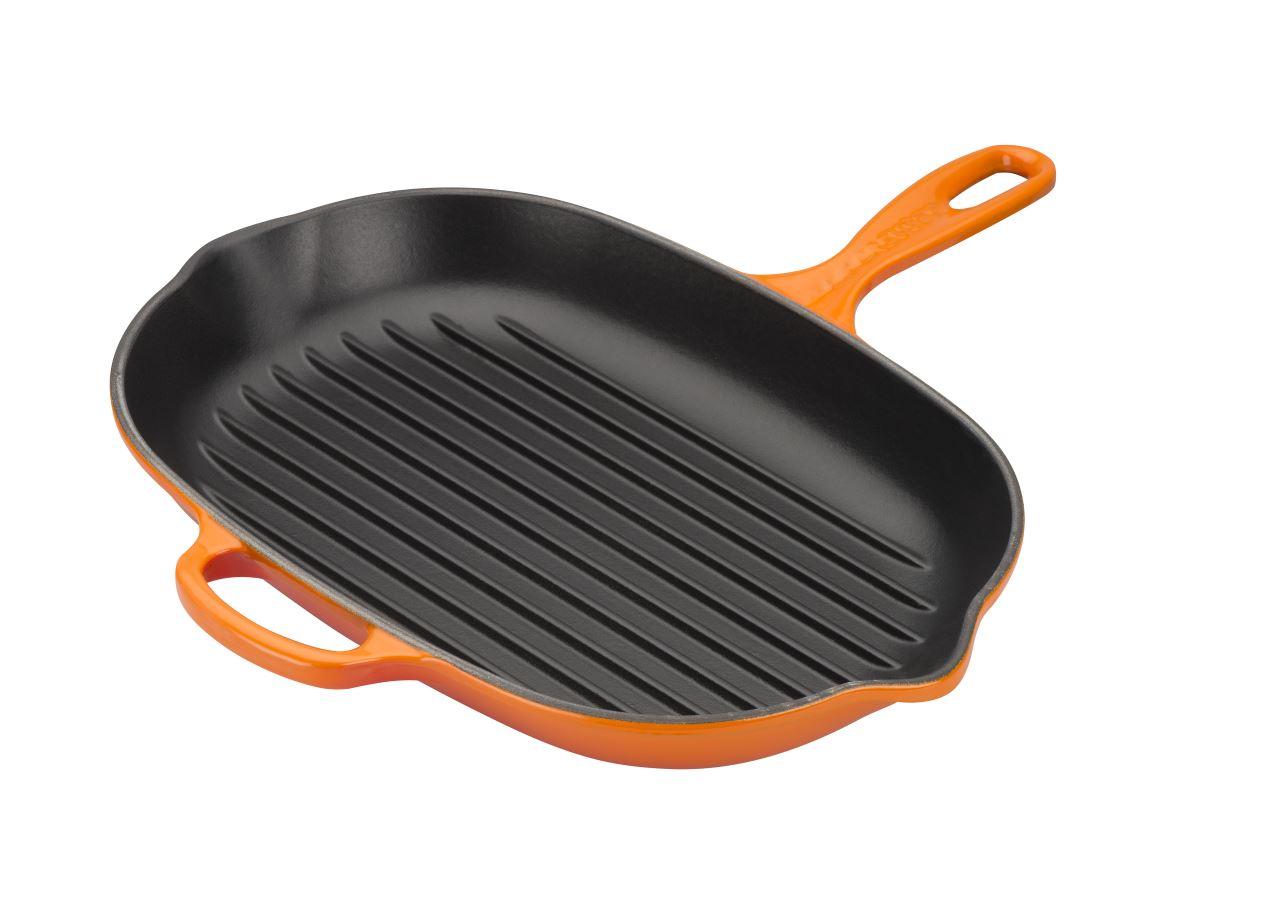 Le Creuset Grillpfanne 32 cm oval ofenrot / orange 2