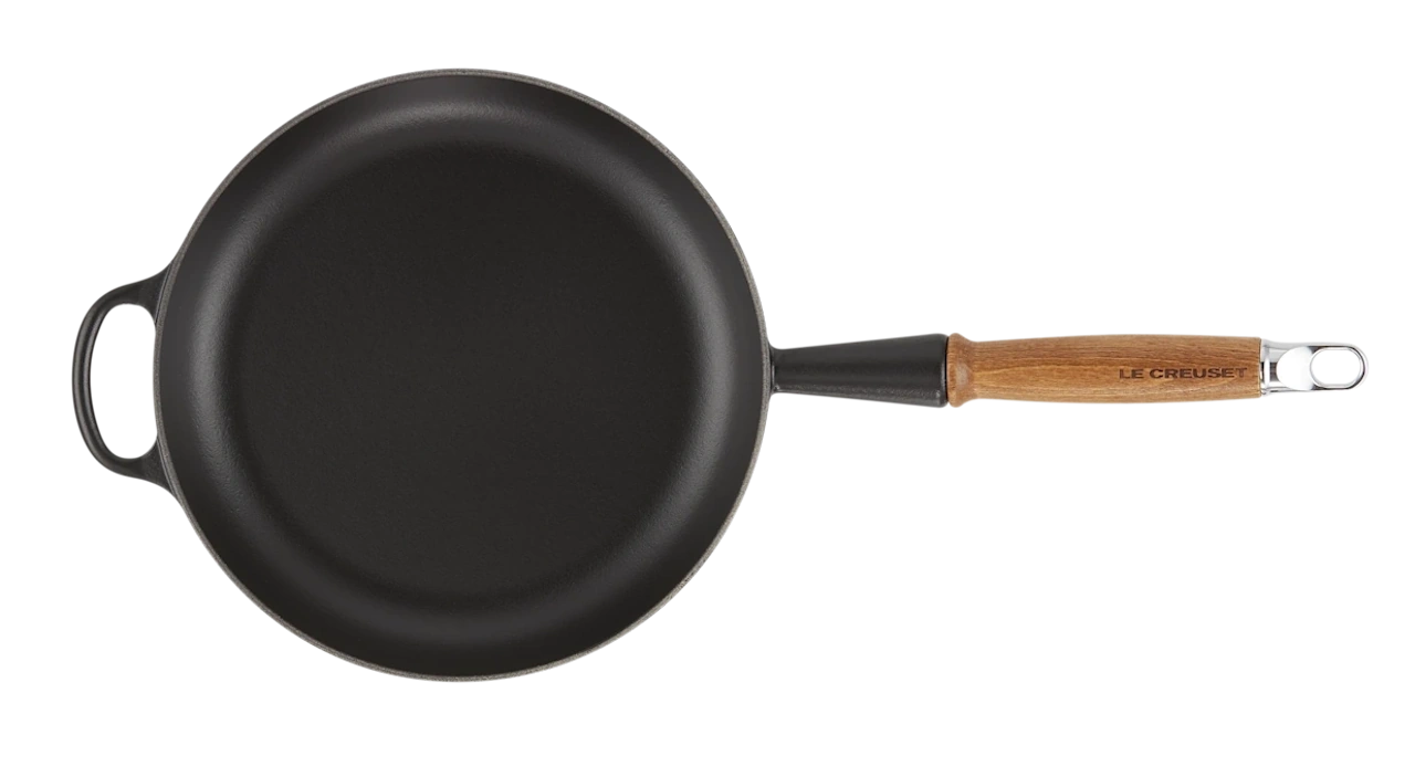 Le Creuset Gusseisen Bratpfanne 24 cm schwarz 2