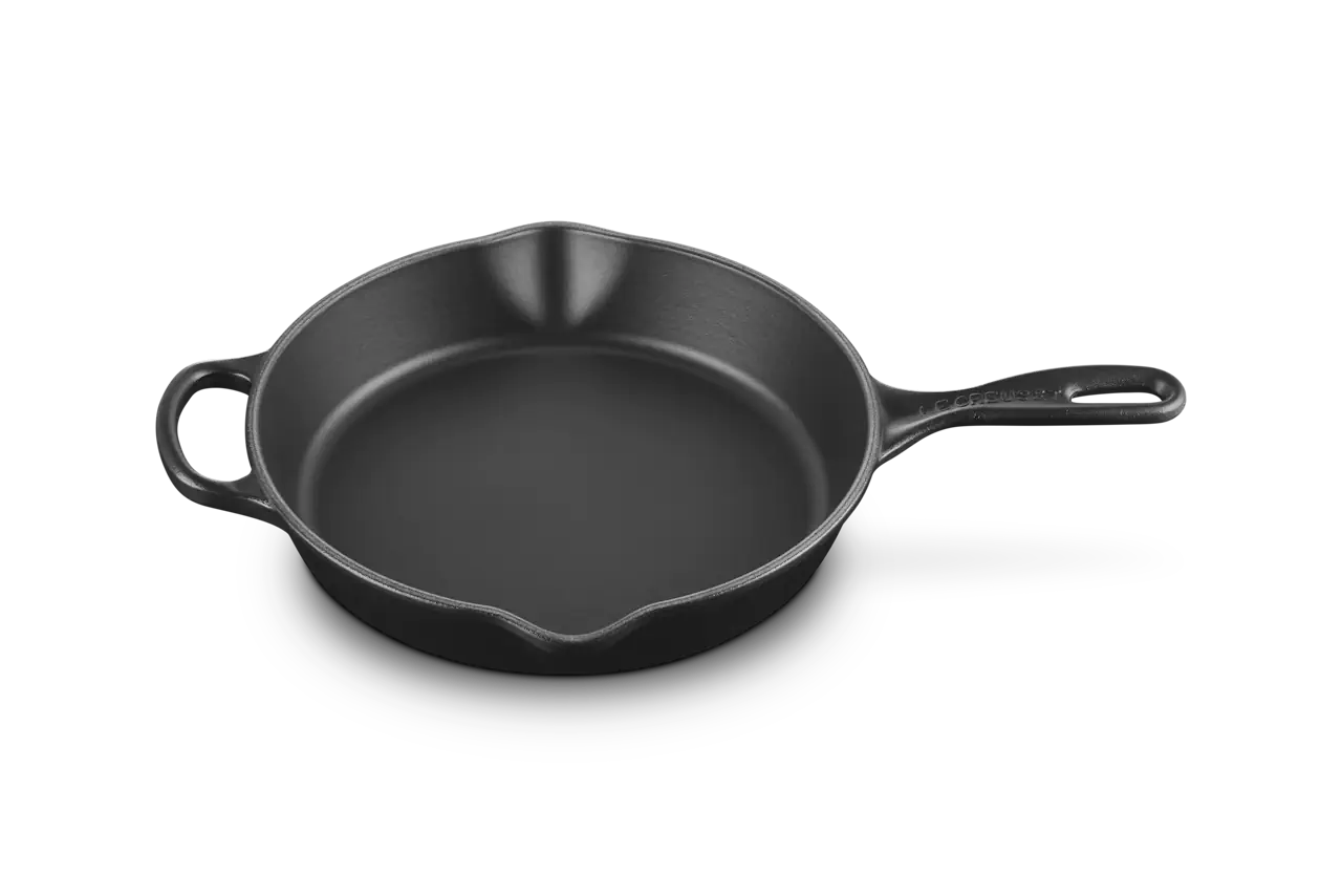 Le Creuset Gusseisen Brat- & Servierpfanne hoch schwarz 1