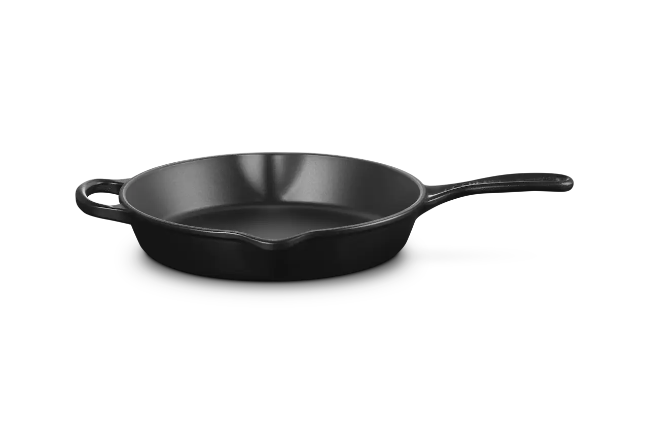 Le Creuset Gusseisen Brat- & Servierpfanne hoch schwarz 3