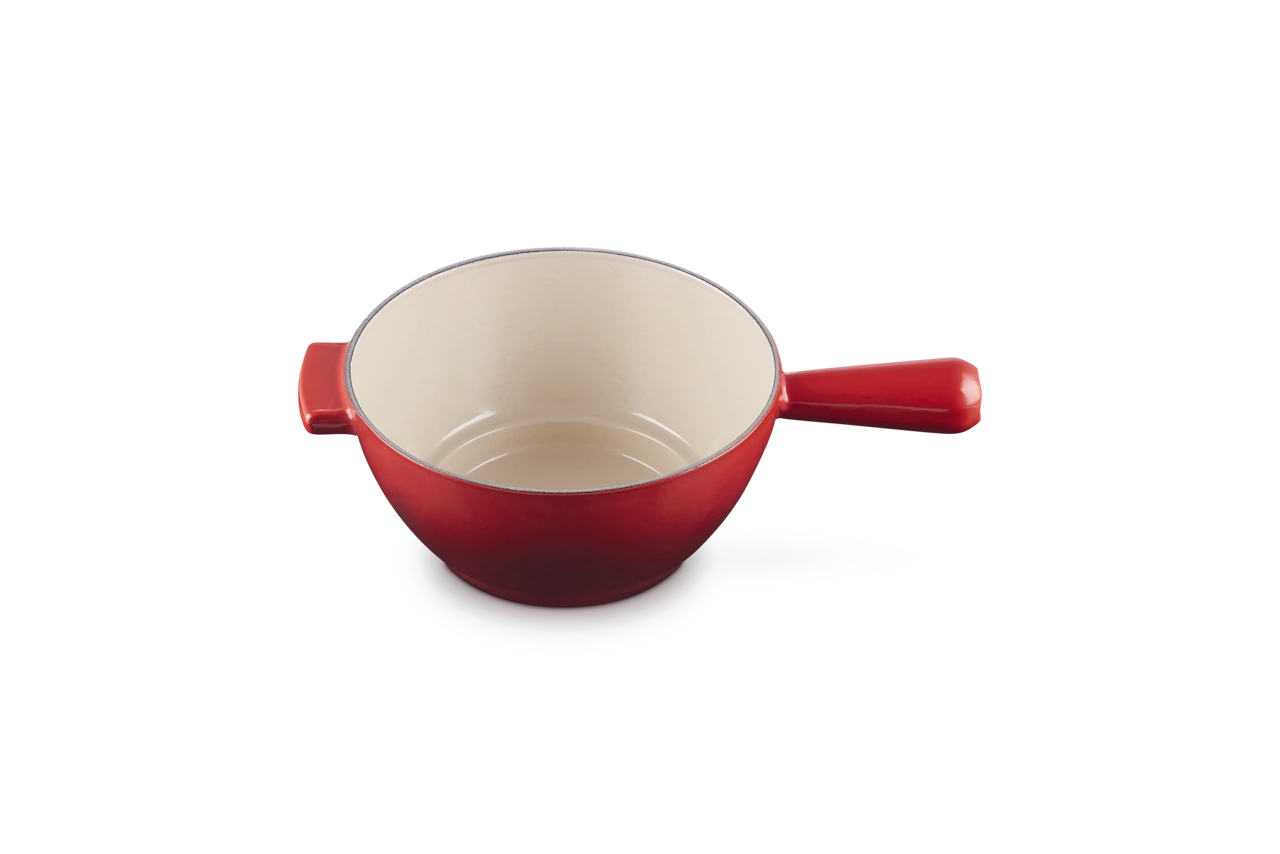 Le Creuset Gusseisen Käsefondue Set kirschrot 5