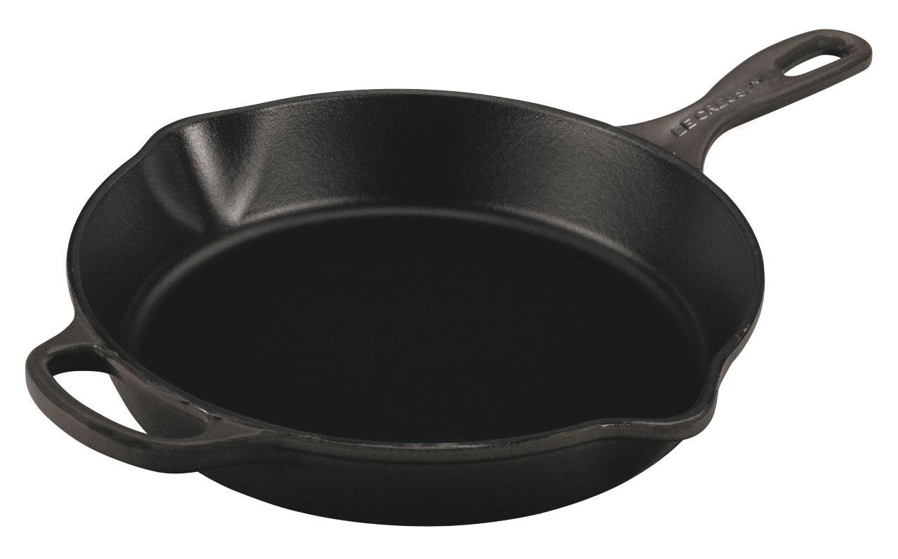 Le Creuset Gusseisen Brat- & Servierpfanne hoch schwarz 2