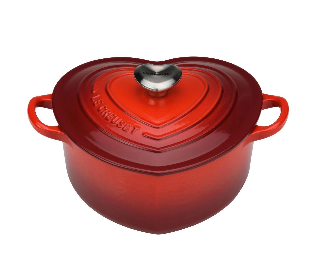 Le Creuset Gusseisen Herzbräter kirschrot 1