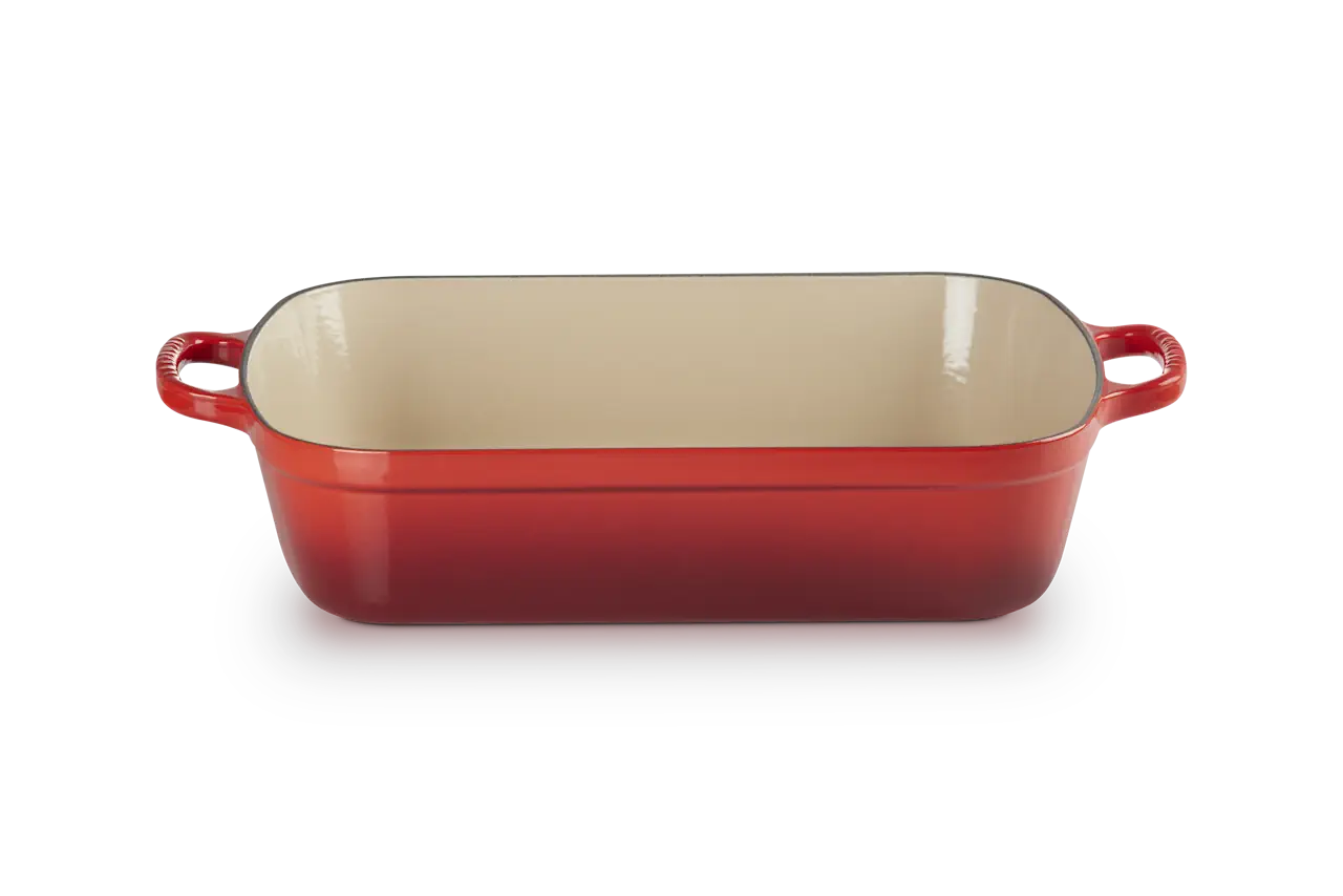 Le Creuset Gusseisen Bratreine 36 cm kirschrot 4