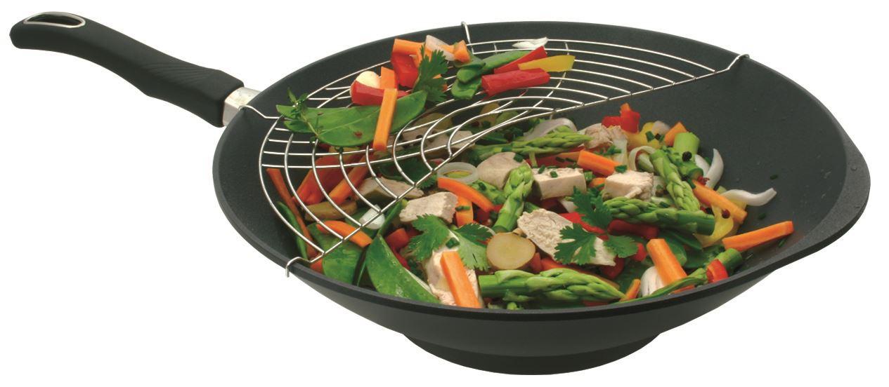 Wok Gastrolux Aluguss 36 cm Biotan beschichtet Induktion 3