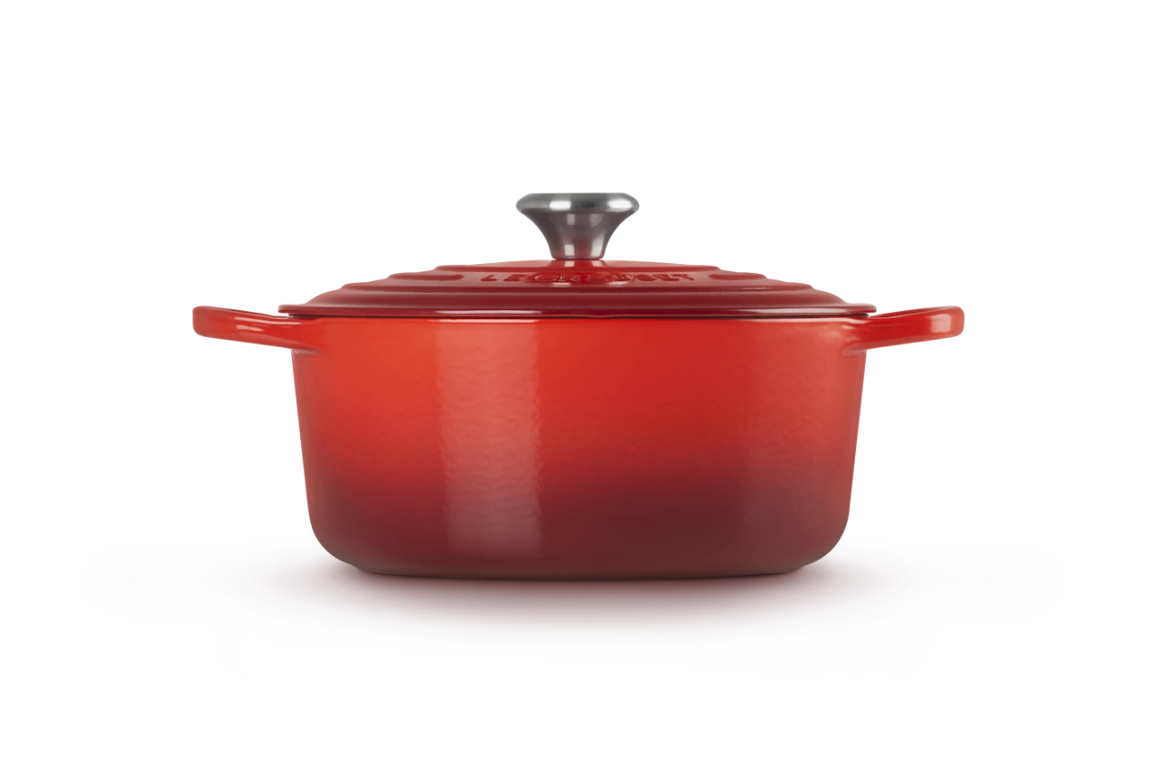 Le Creuset Gusseisen Topf 26 cm kirschrot 5