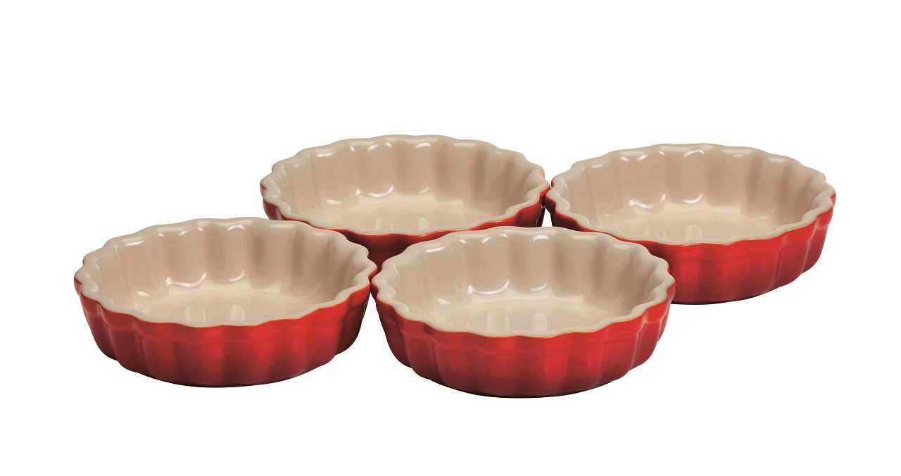 Le Creuset Tarteförmchen 4er Set