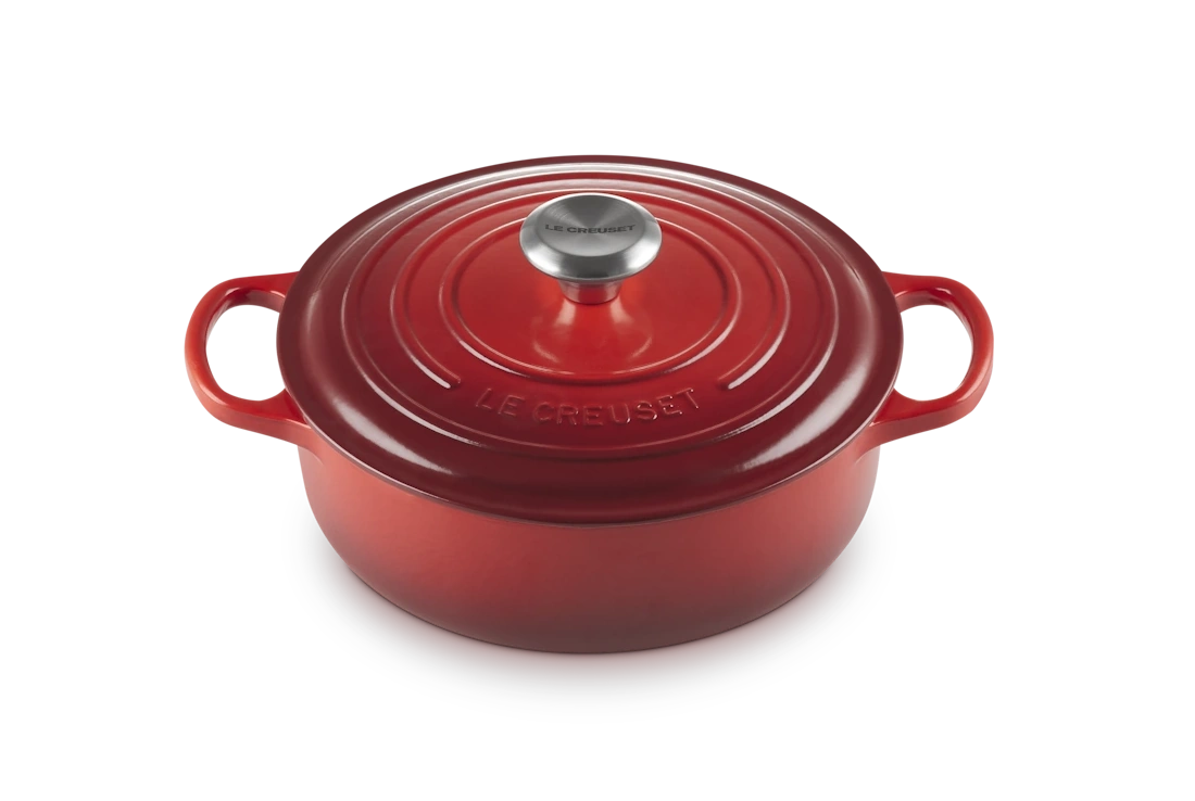 Le Creuset Gusseisen Gourmet Bräter rund 24 cm 3