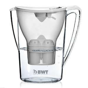 BWT Wasserfilter Filterkanne mit 3 Kartuschen