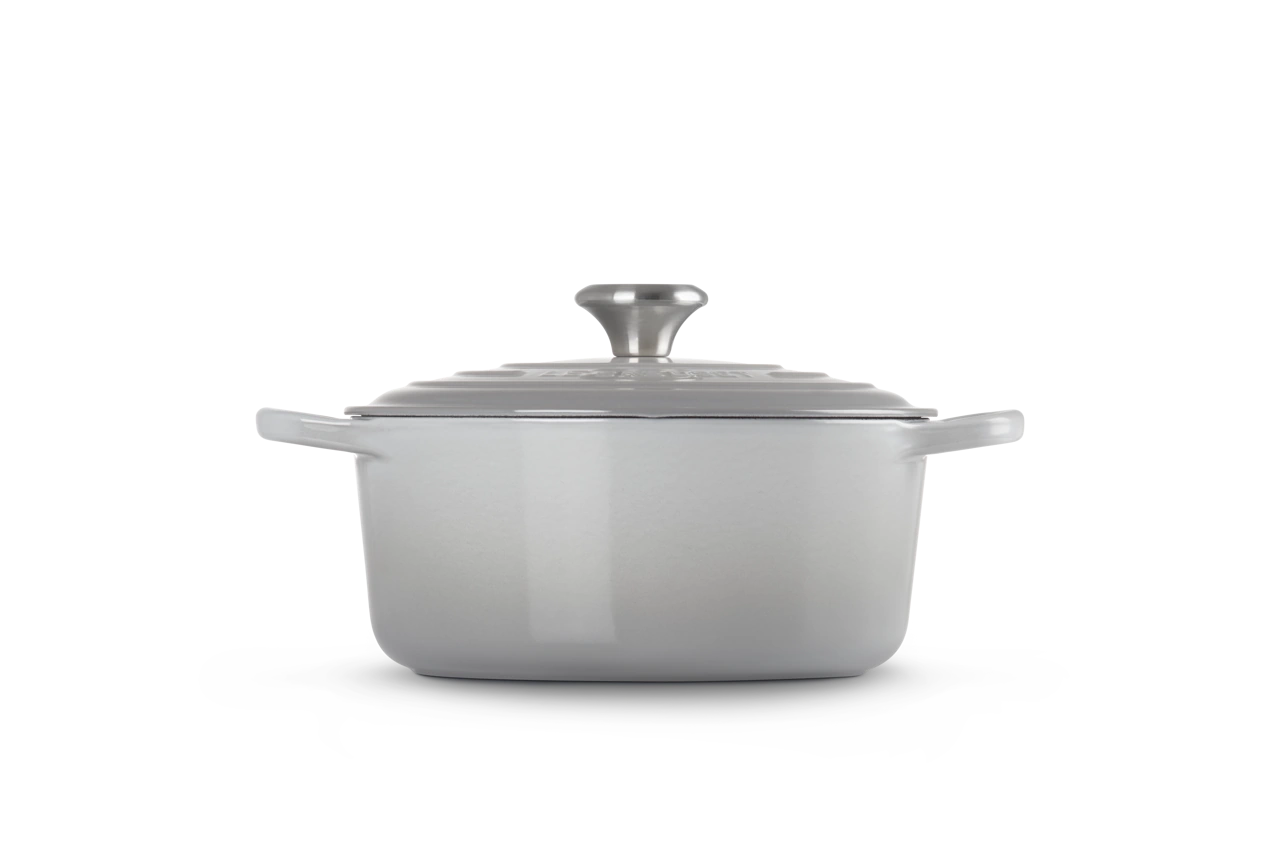 Le Creuset Gusseisen Topf 20 cm perlgrau 4