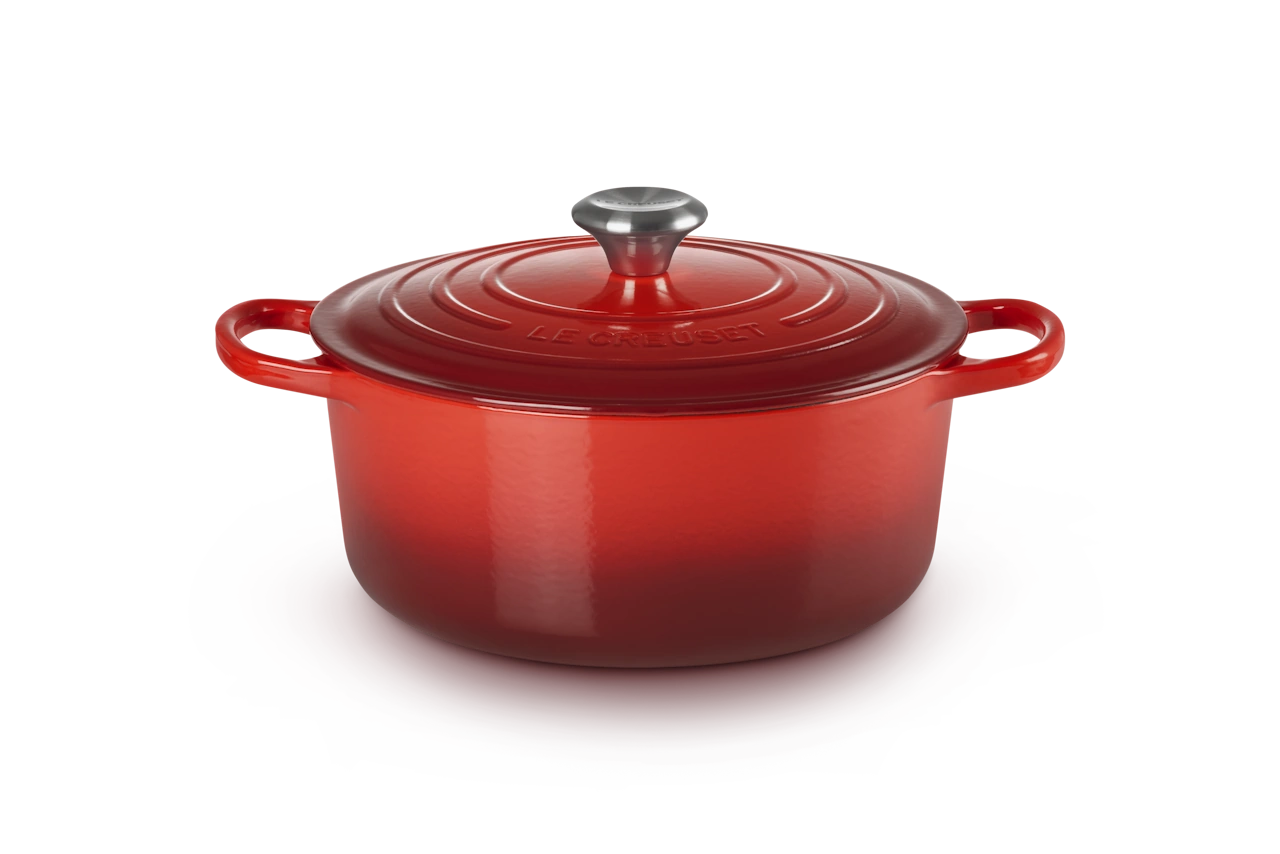 Le Creuset Gusseisen Topf 26 cm kirschrot 1