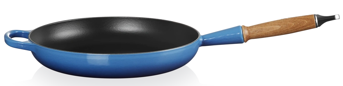 Le Creuset Gusseisen Bratpfanne 28 cm azure / blau 4