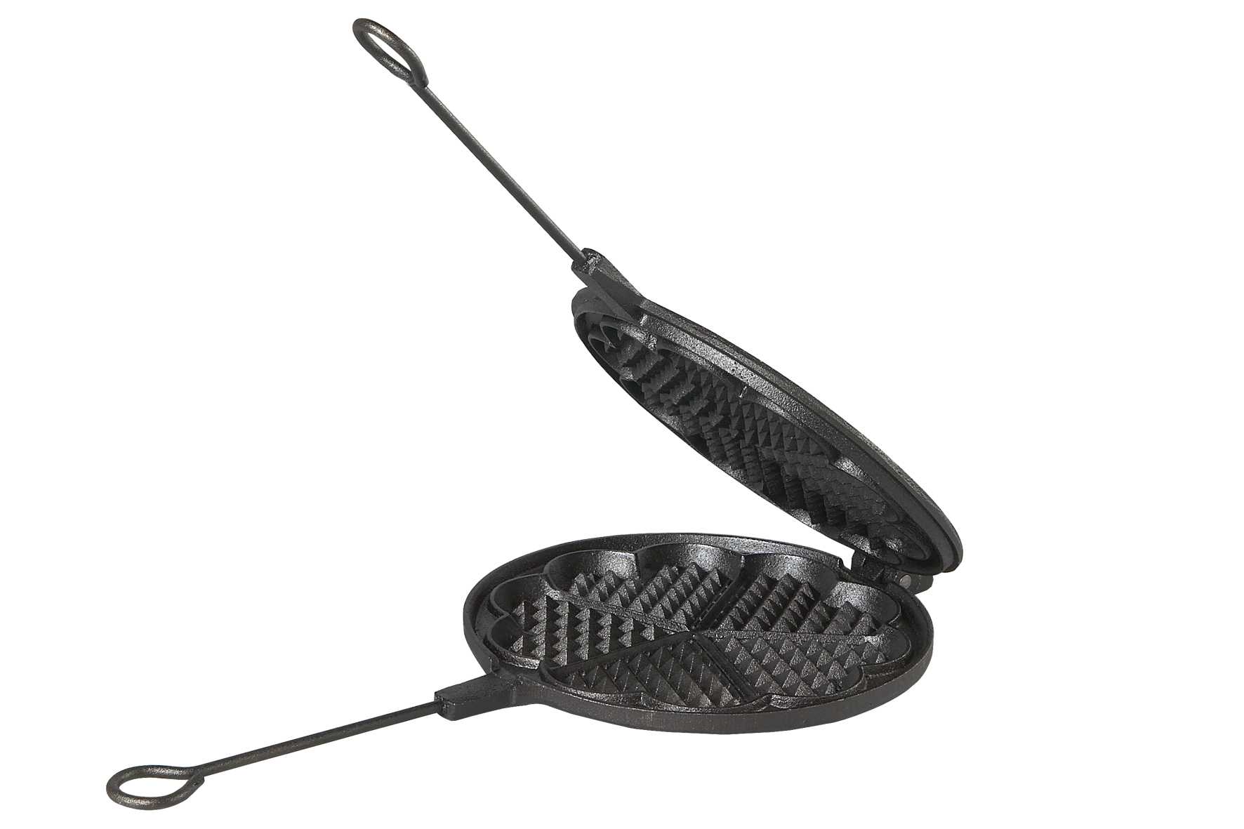 Gusseisen Waffeleisen von Skeppshult 21 cm 0010